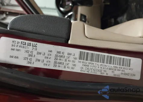 2016 Jeep Grand Cherokee Limited from USA, damaged, VIN 1C4RJFBTXGC310132